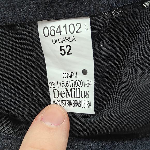 Demillus Di Caral Black 64102 Bra Size 52 - Picture 5 of 6